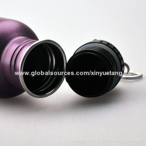 550mL New Style Fashionable Design Aluminum Water Bottle with Dome Lid or CarabinerNew
